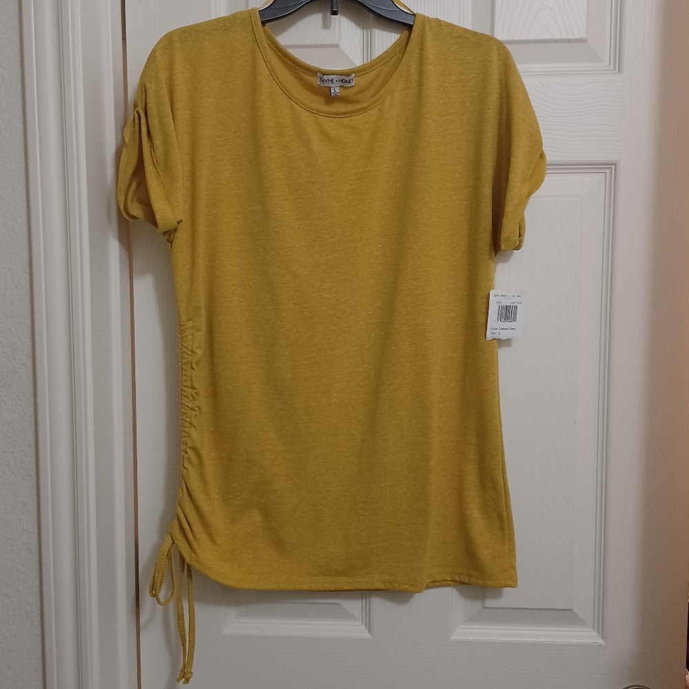 Ladies' Side Tie Blouse  size Lrg-NWT